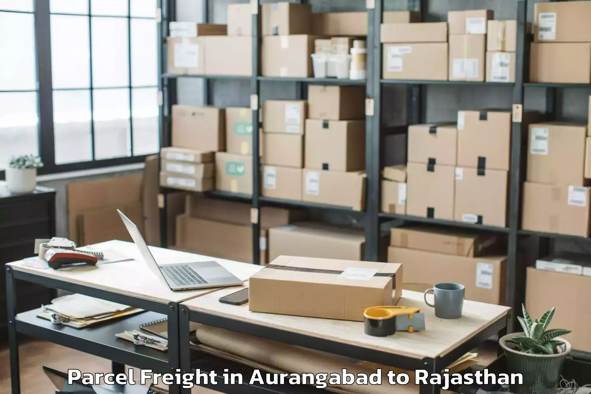 Book Your Aurangabad to Phulera Sambhar Parcel Freight Today